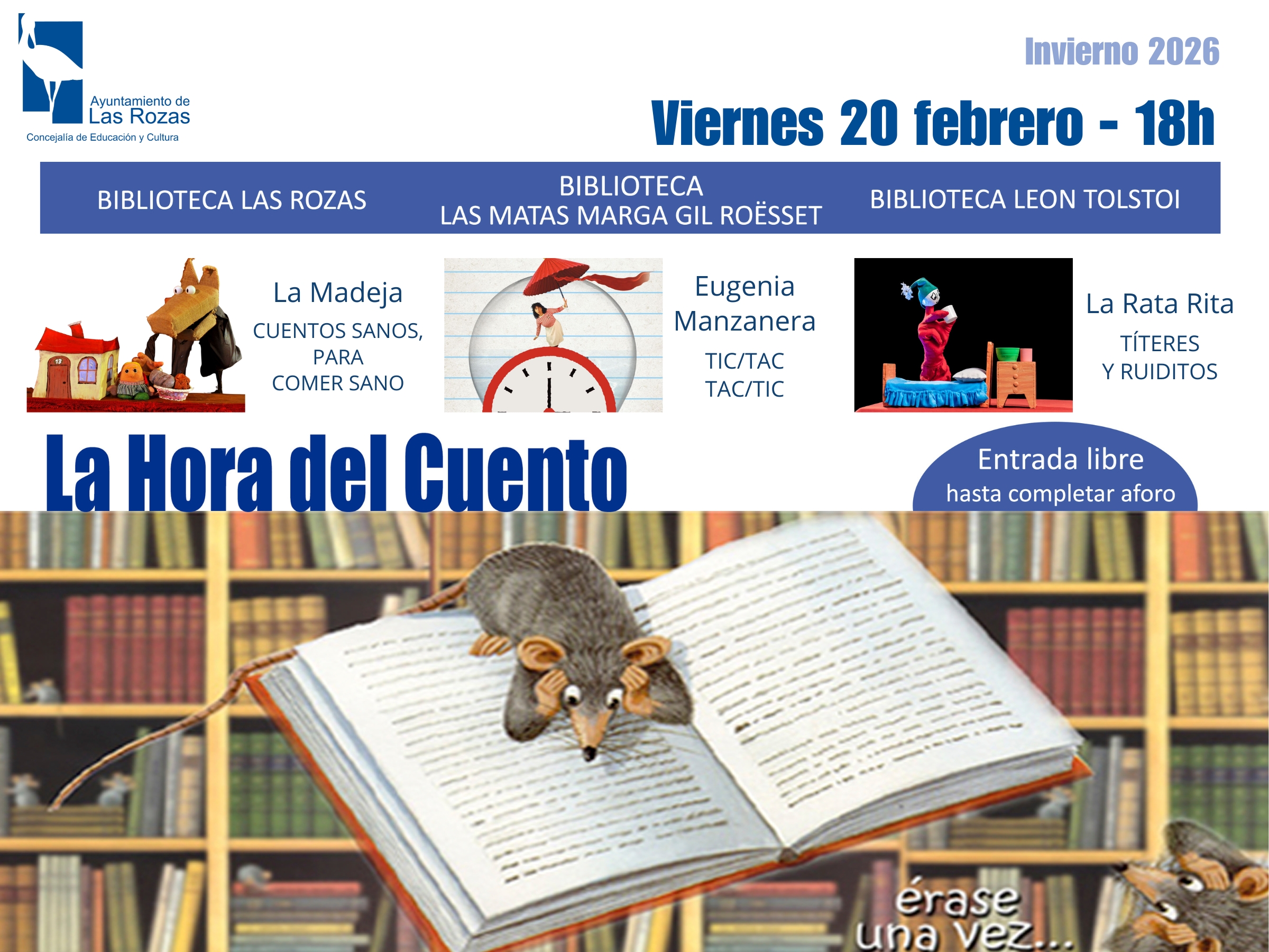 La Hora del Cuento - 20 febrero Las Rozas