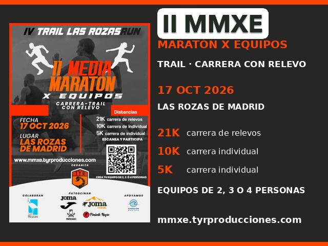 IV Trail Las RozasRun + II Media Maratón X Equipos