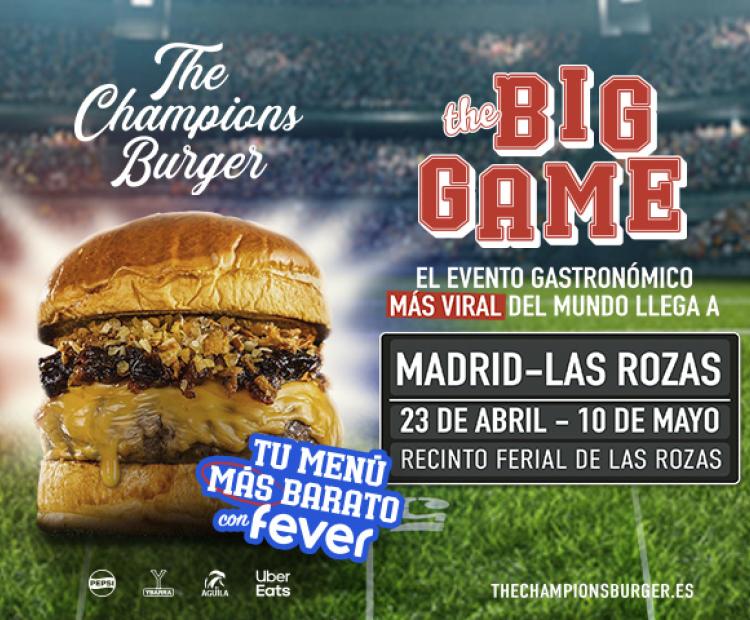 The Champions Burger. The Big Game